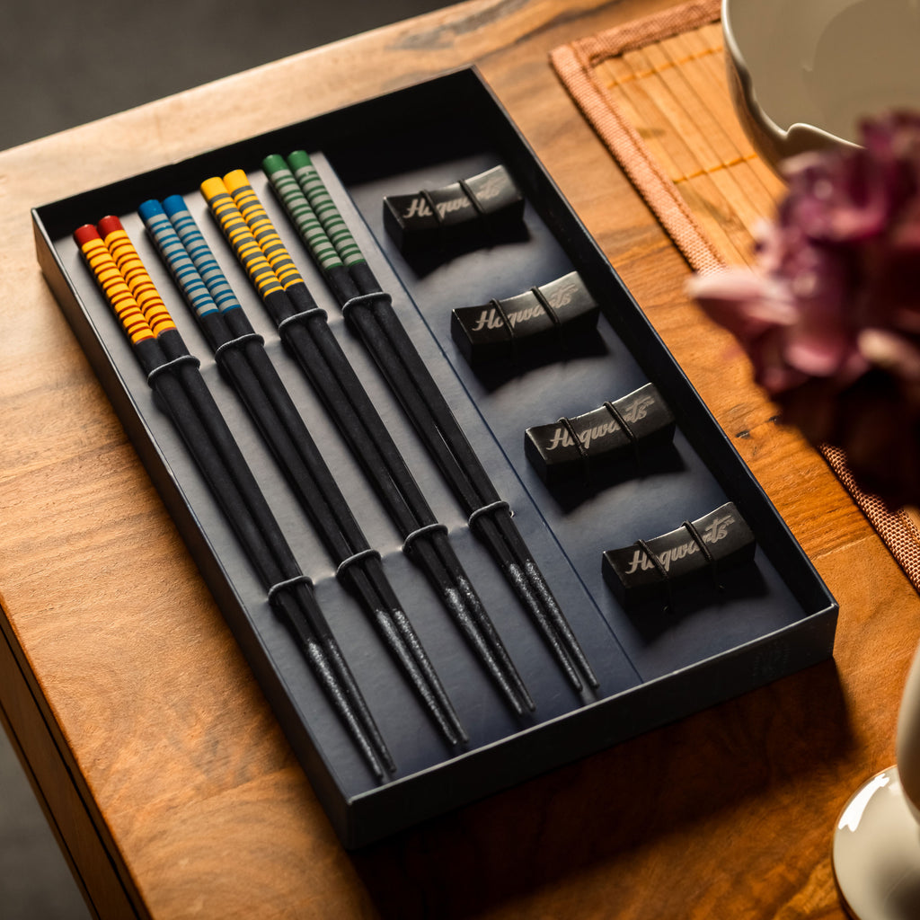 Harry Potter - Hogwarts Huizen eetstokjes set van 4