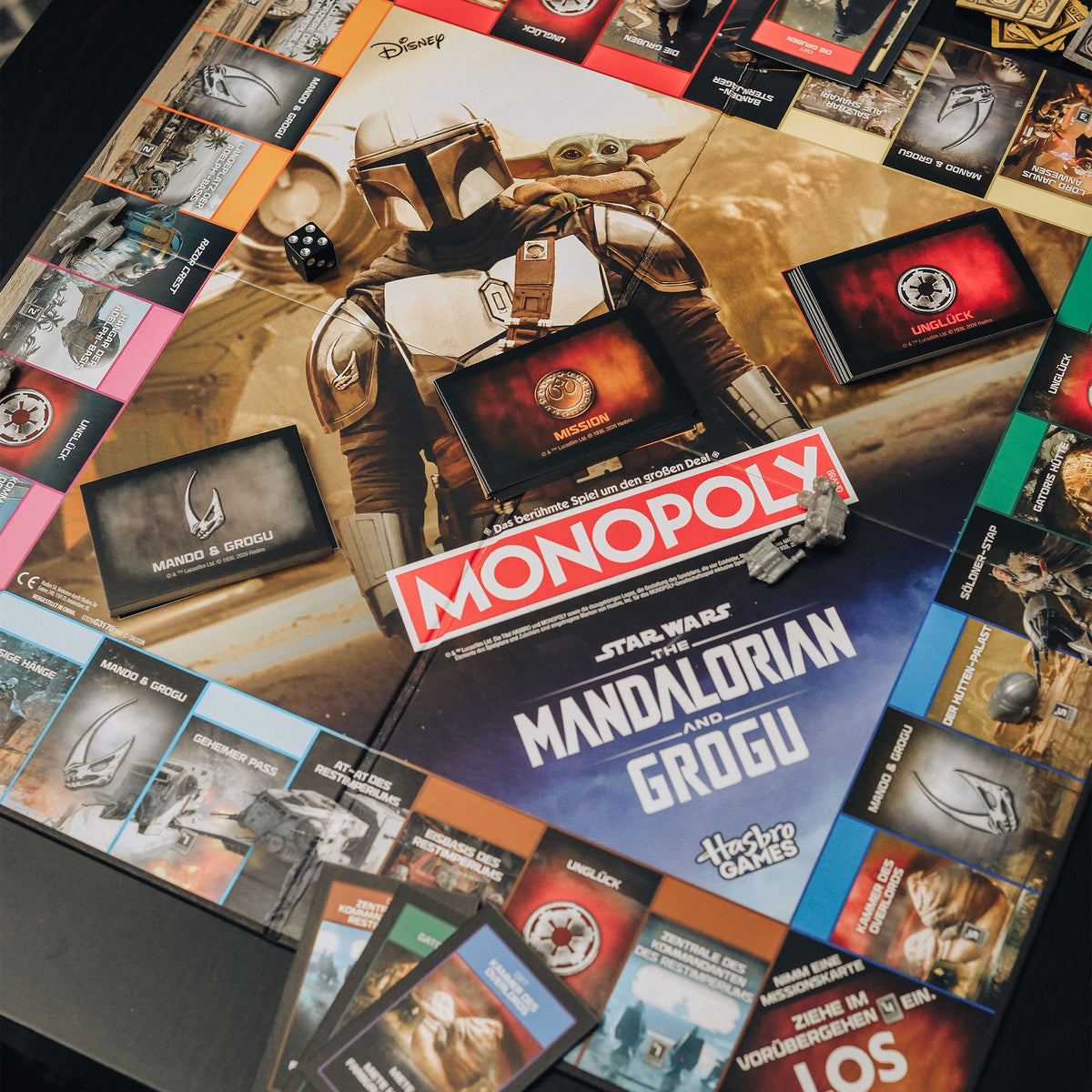 Productafbeelding Mandalorian en Grogu Monopoly - Star Wars The Mandalorian