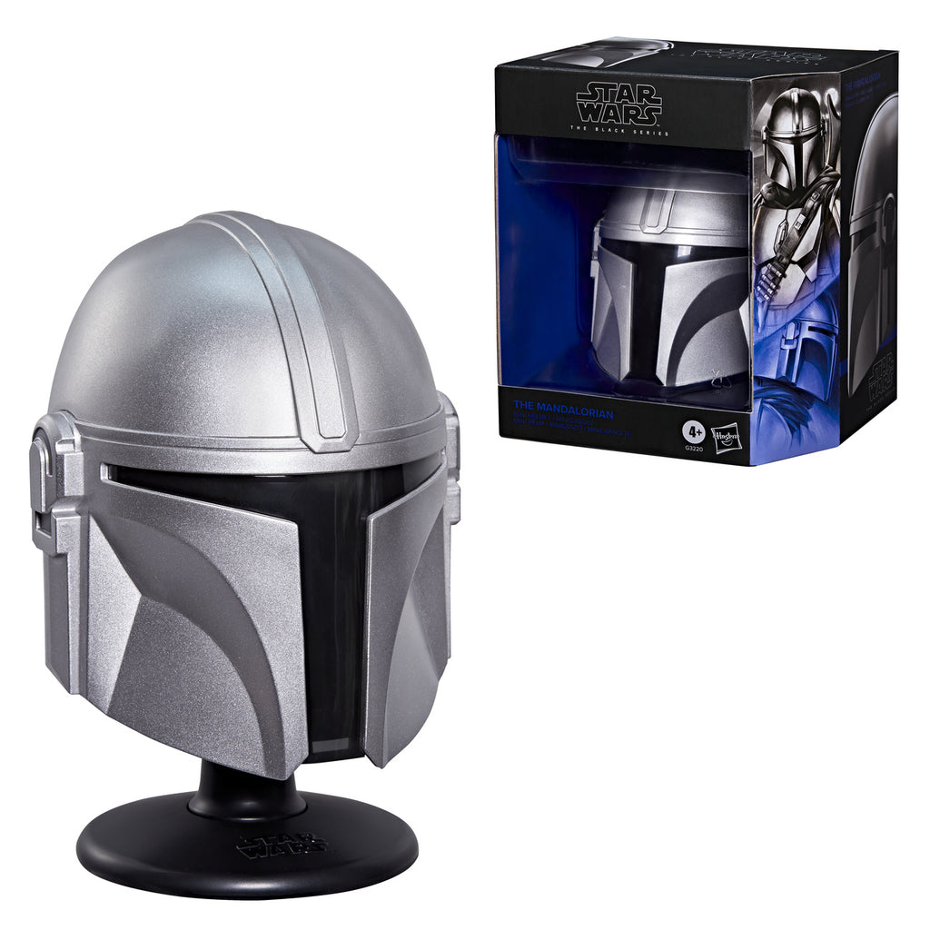 Productafbeelding Star Wars - Mandalorian mini helm replica op sokkel