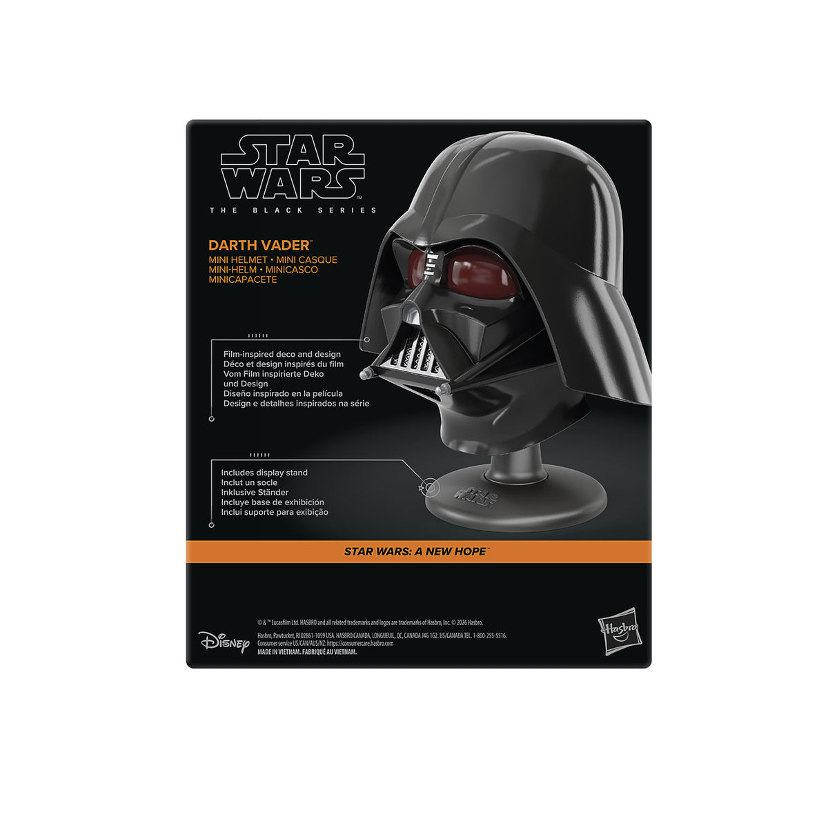 Productafbeelding Star Wars - Darth Vader minihelm replica op voetstuk