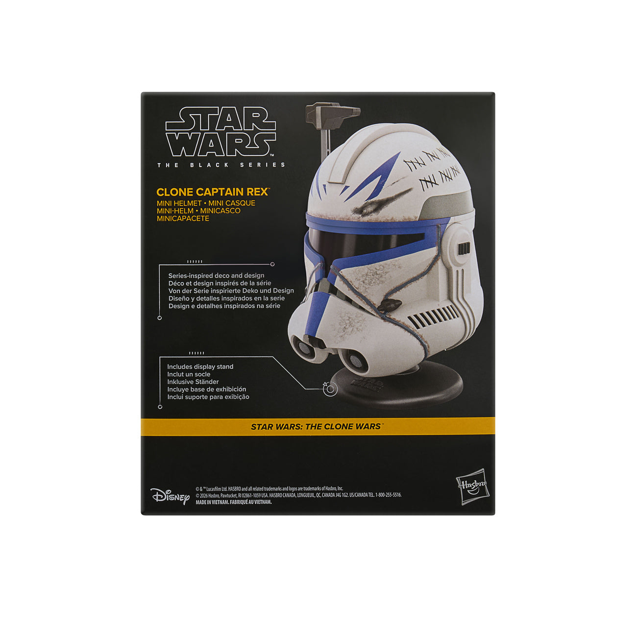 Productafbeelding Star Wars - Captain Rex minihelm replica op sokkel