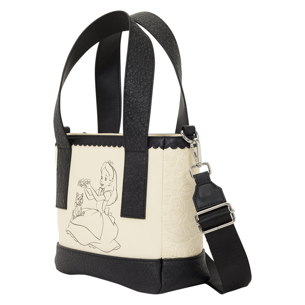 Productafbeelding Alice in Wonderland - Floral mini crossbody tas
