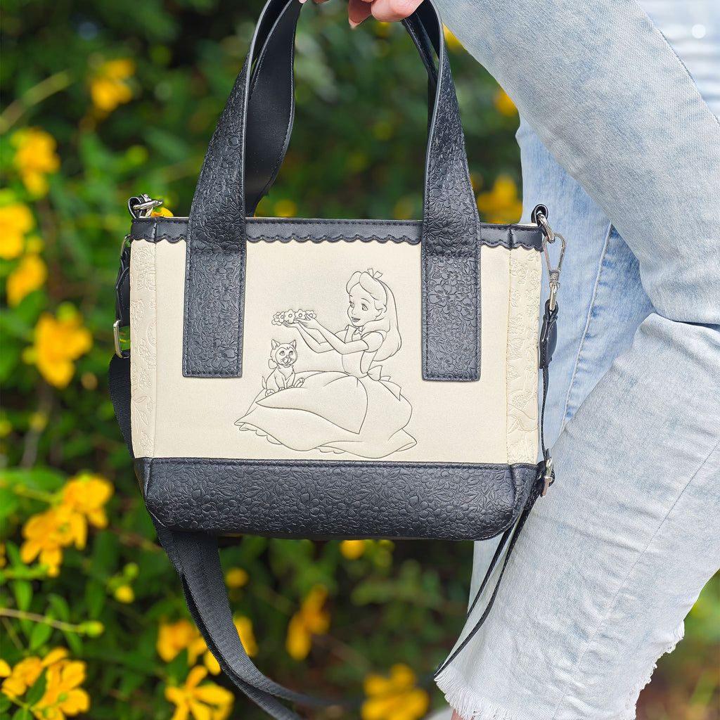 Productafbeelding Alice in Wonderland - Floral mini crossbody tas
