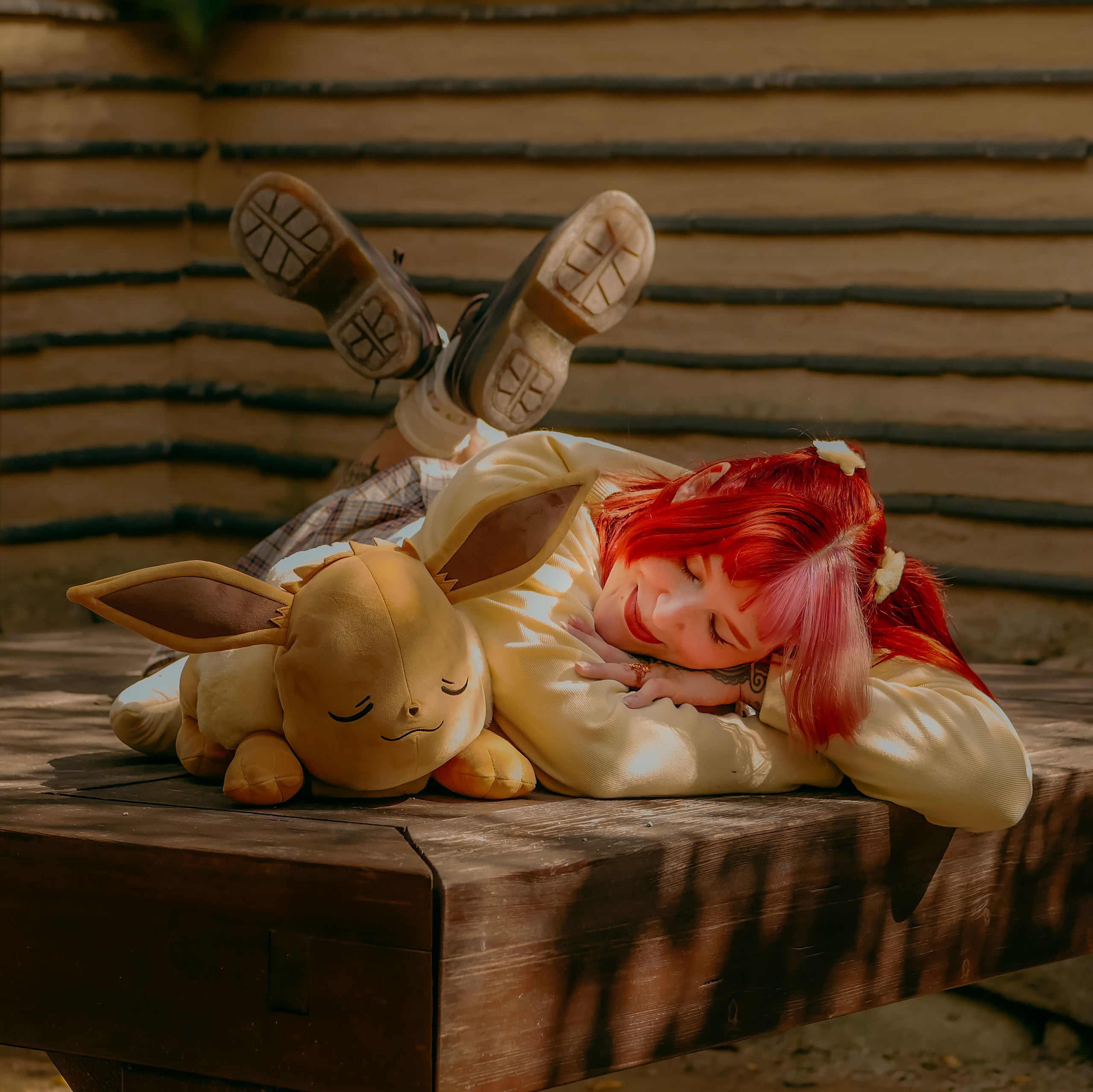 Productafbeelding Pokémon - Eevee Knuffelfiguur slapend