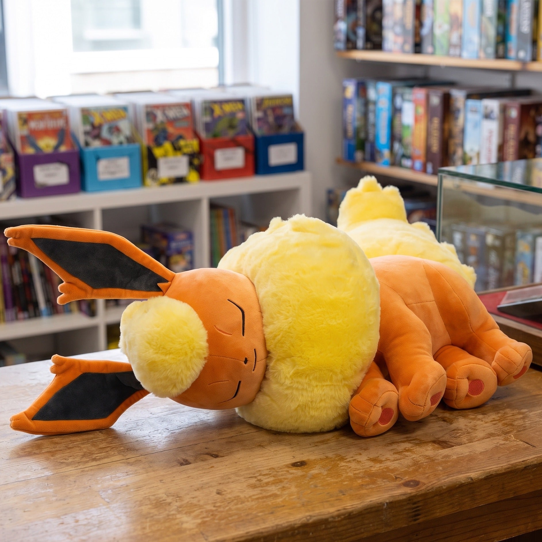 Productafbeelding Pokémon - Flamara Knuffelfiguur Slapend