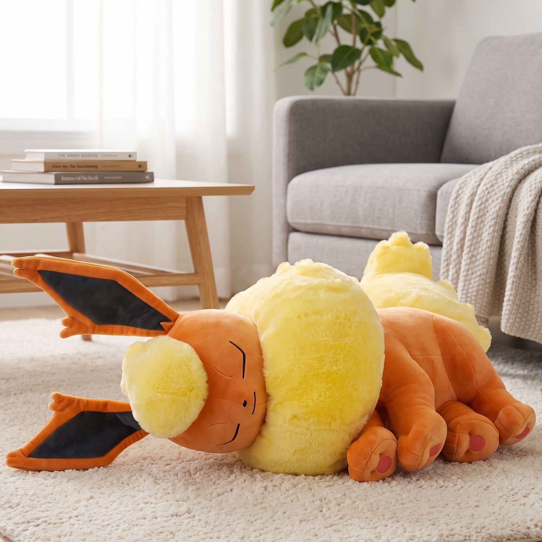 Productafbeelding Pokémon - Flamara Knuffelfiguur Slapend