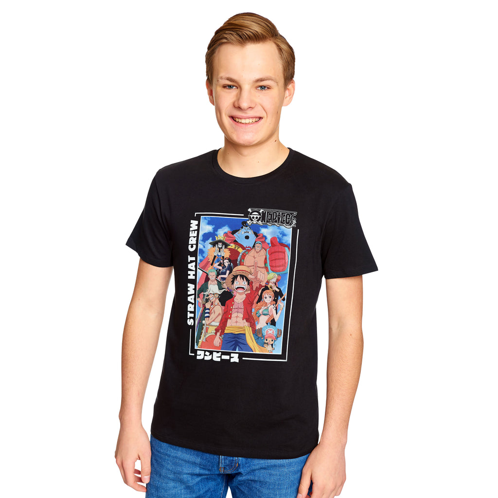 Productafbeelding One Piece - Straw Hat Piratenbende T-shirt zwart