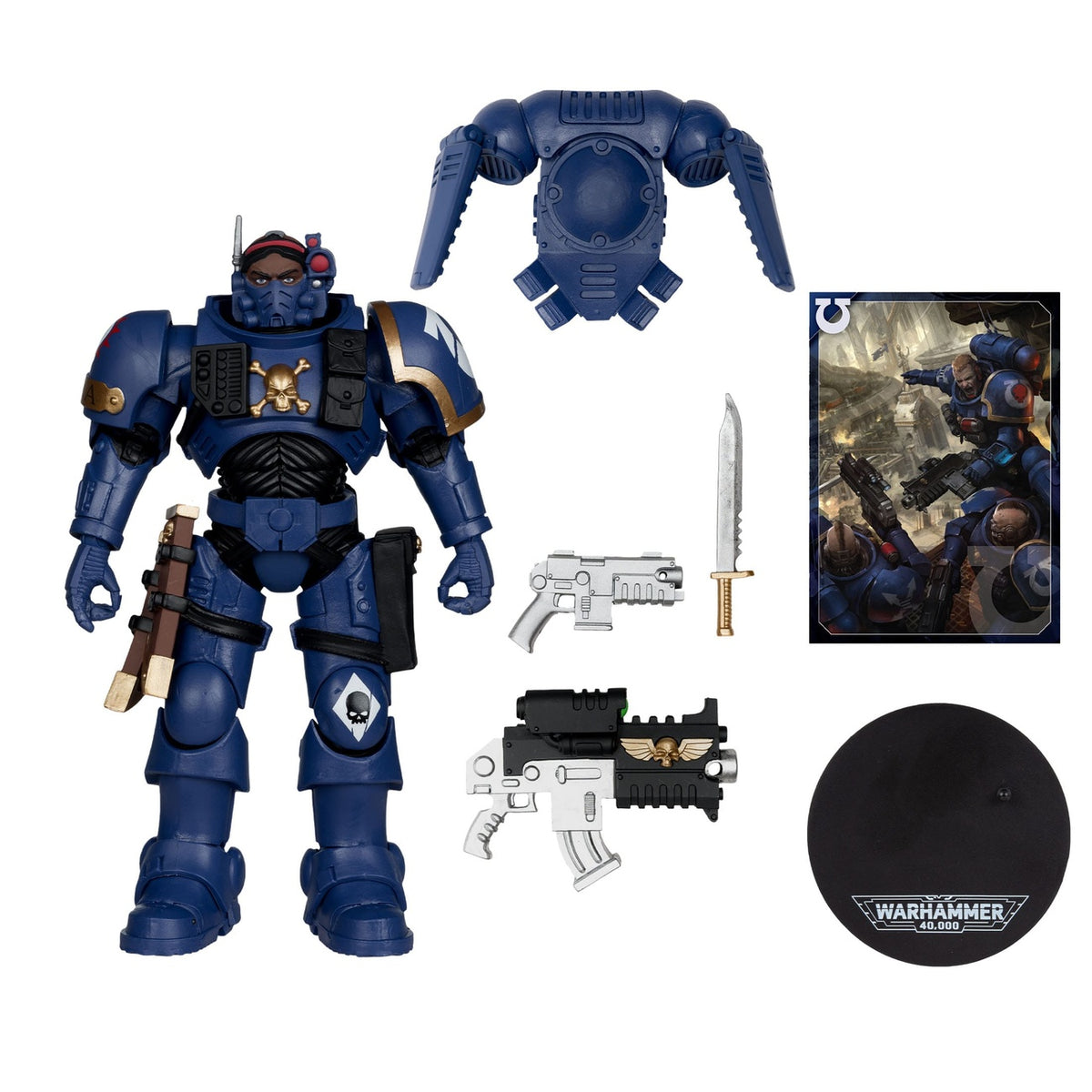 Productafbeelding Warhammer 40k - Lieutenant in Phobos-pantser (Ultramarines) Actiefiguur 18cm