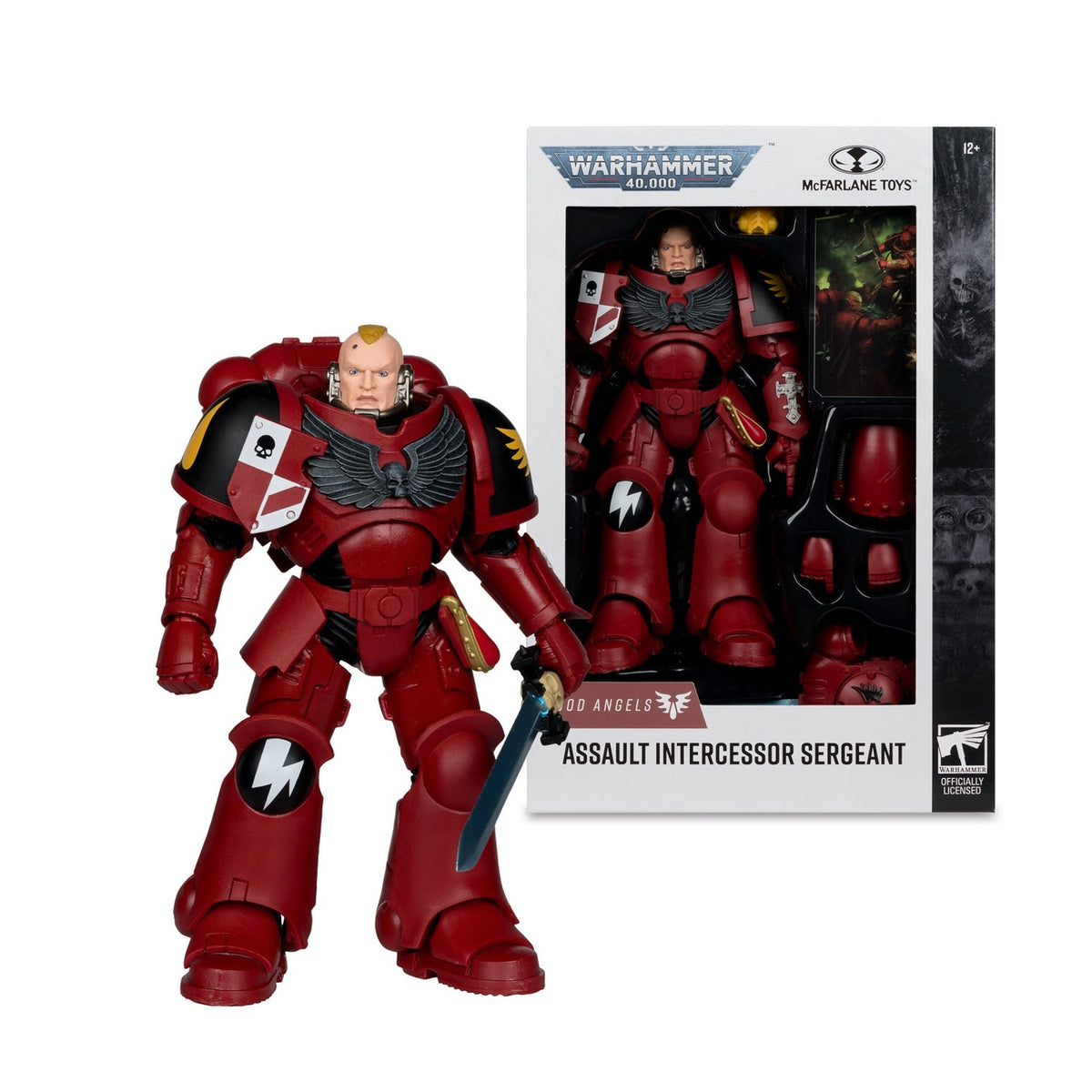 Productafbeelding Warhammer 40k - Assault Intercessor Sergeant (Blood Angel) Actiefiguur 18 cm