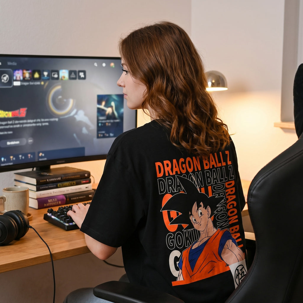 Productafbeelding Dragon Ball Z - Goku Oversize T-shirt zwart