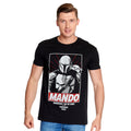 Productafbeelding Mando Wherever I Go He Goes T-shirt zwart - Star Wars The Mandalorian