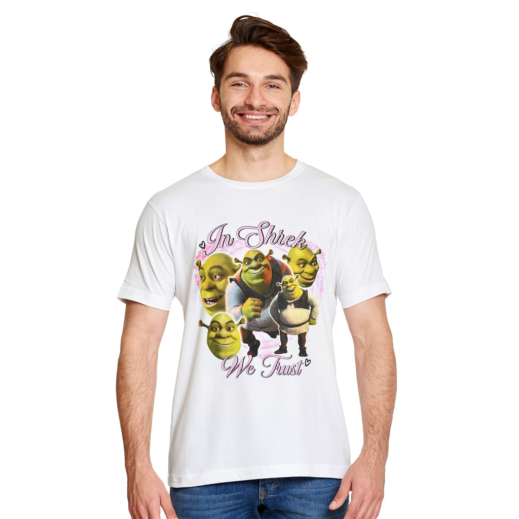 Productafbeelding Shrek - In Shrek We Trust T-shirt wit