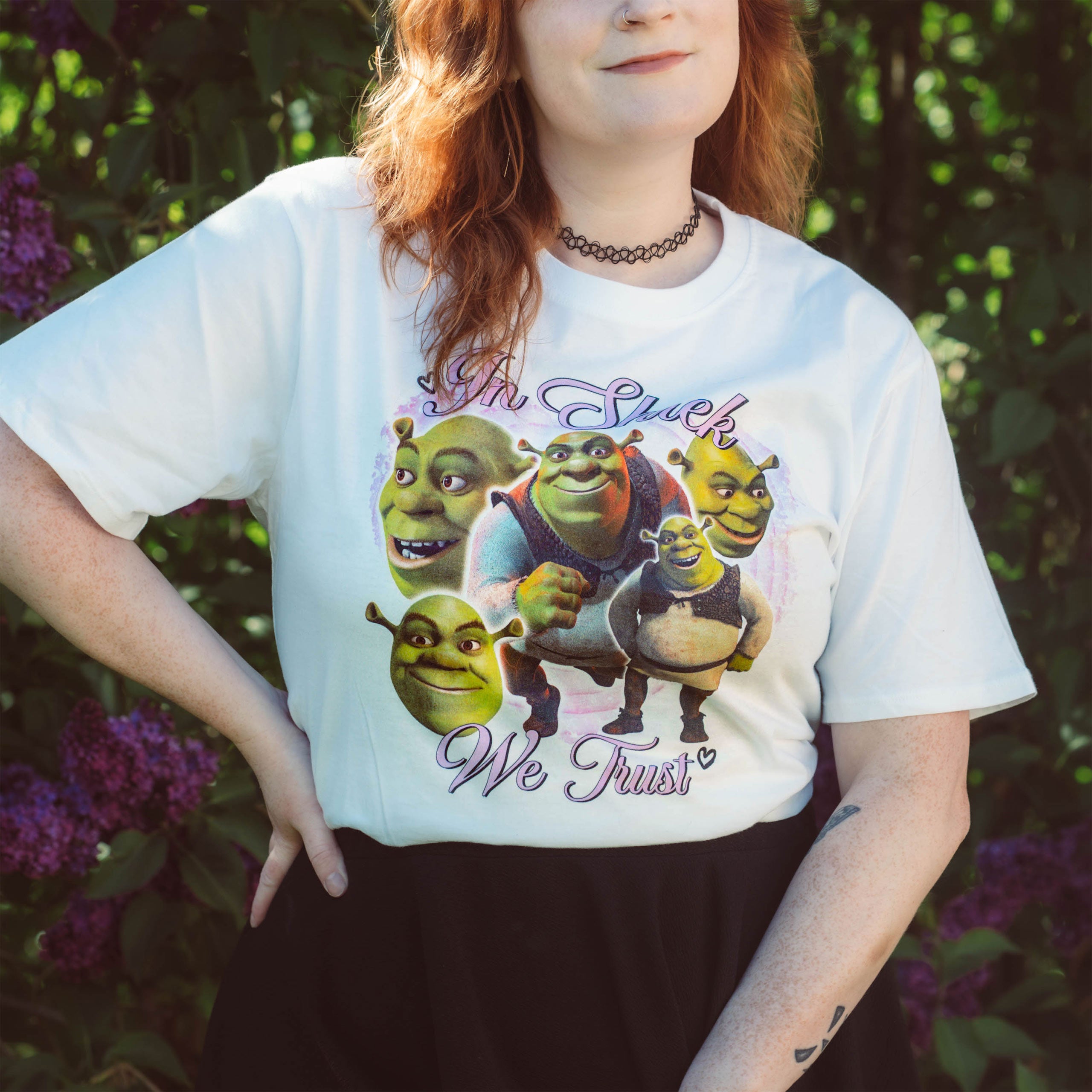 Productafbeelding Shrek - In Shrek We Trust T-shirt wit