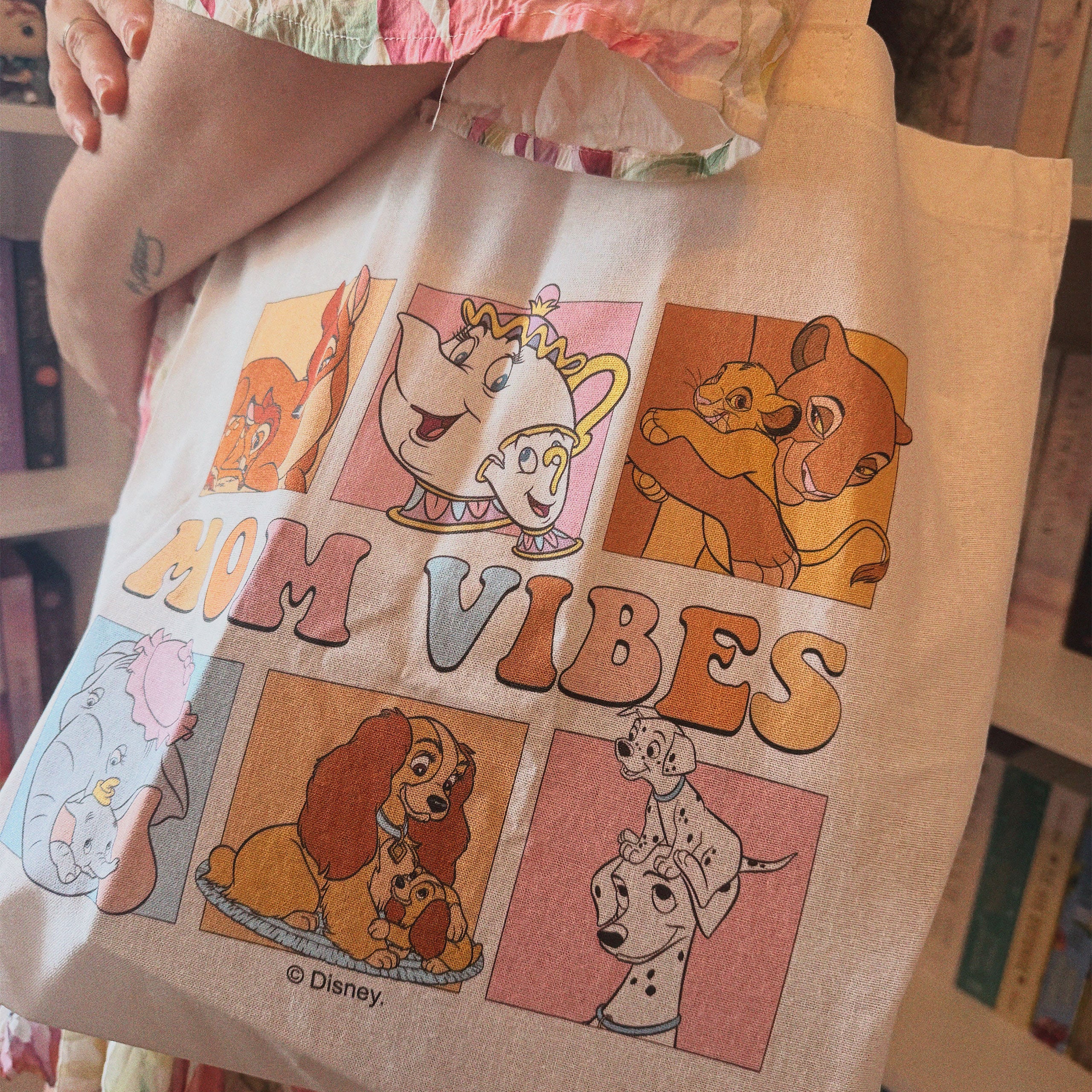Productafbeelding Mom Vibes - Disney Katoenen Tas Wit