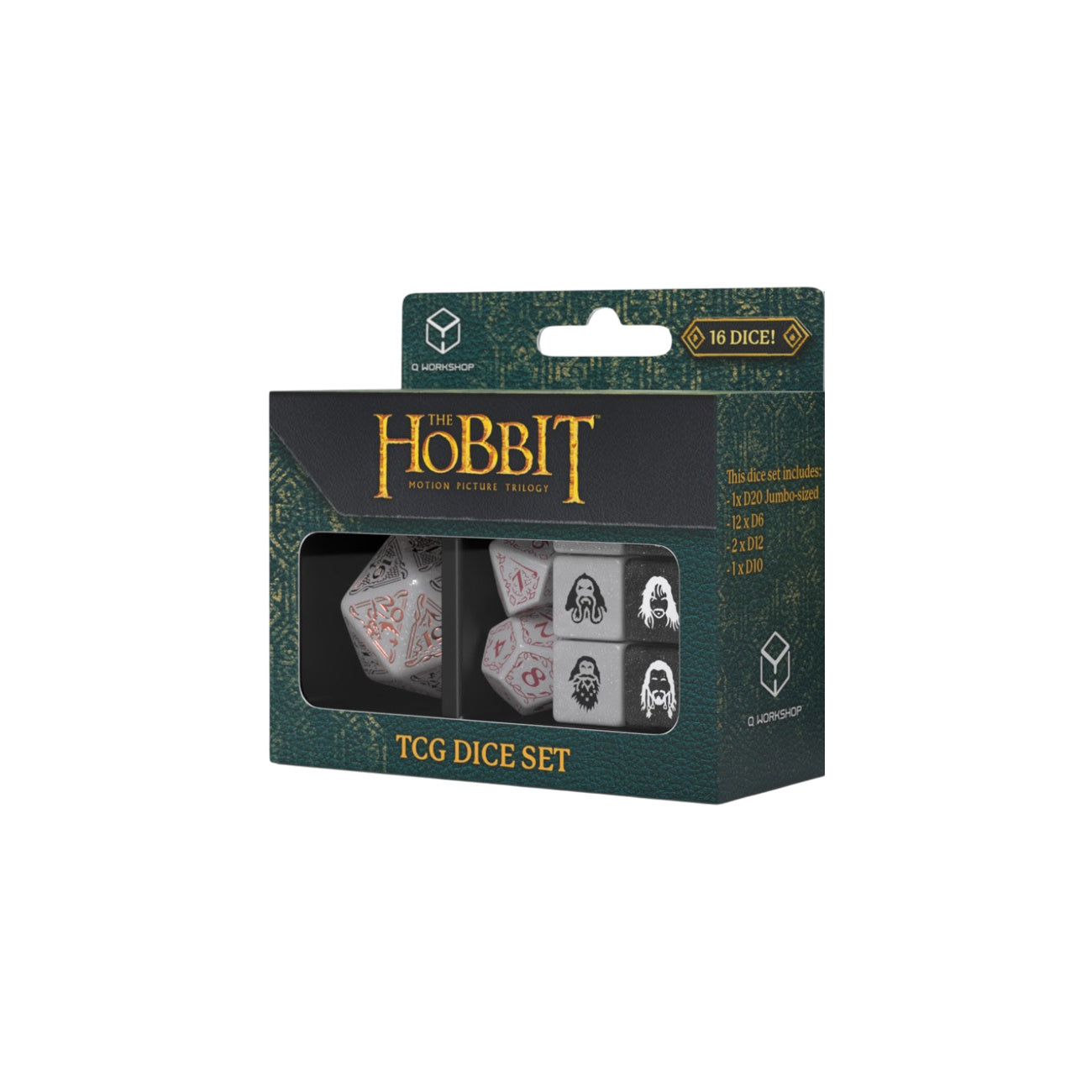 Productafbeelding The Hobbit - Radiant Dawn TCG dobbelstenset 16-delig