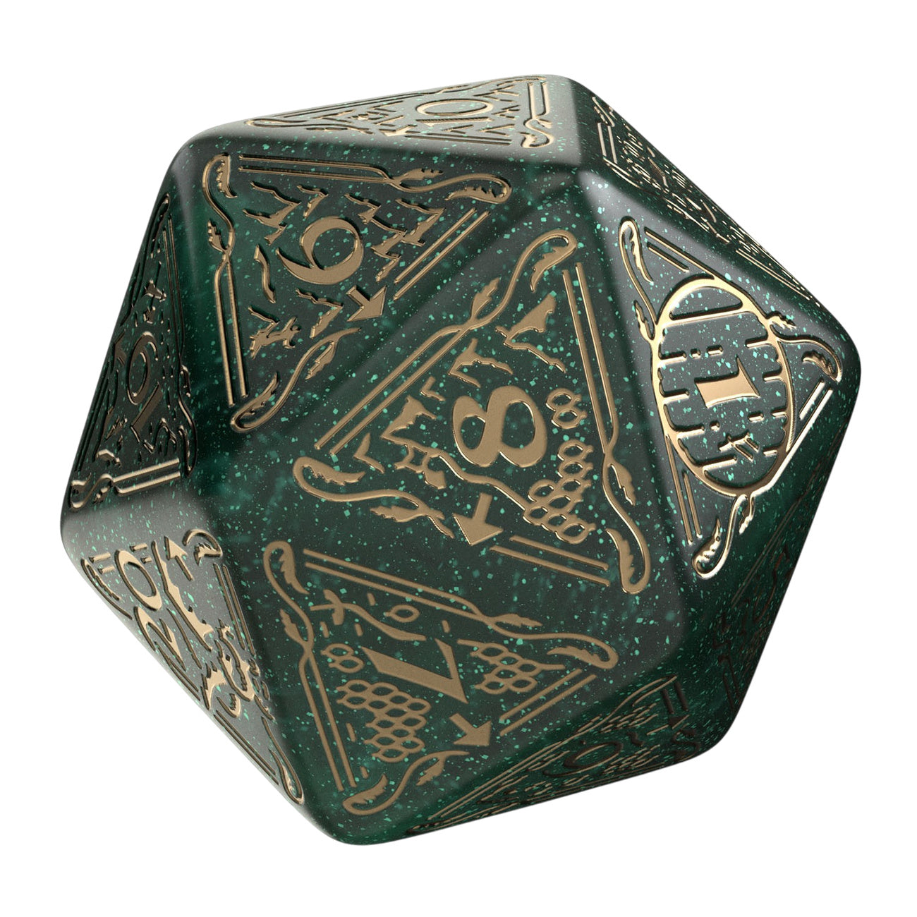 Productafbeelding The Hobbit - Verdant TCG D20 jumbo dobbelsteen