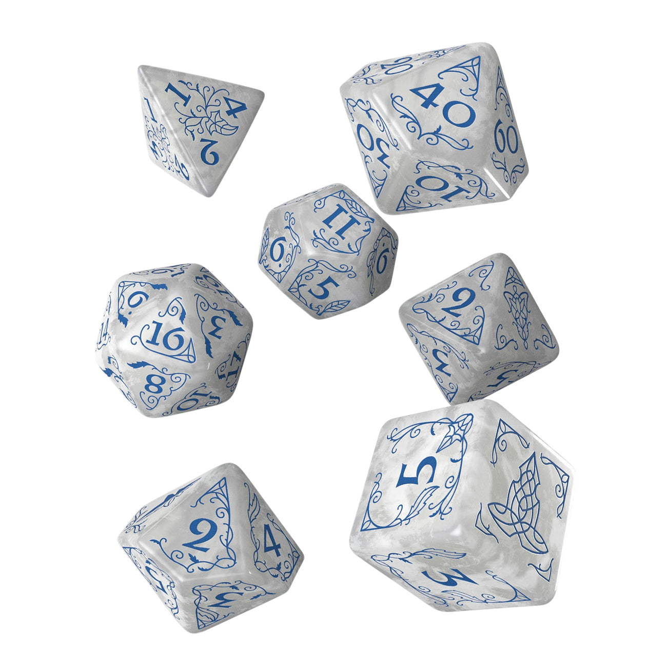 Productafbeelding In de Ban van de Ring - Rivendel RPG Dobbelstenset 7-delig
