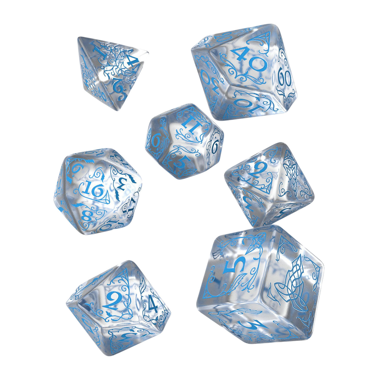 Productafbeelding De Heer der Ringen - Rivendell Water RPG Dobbelstenset 7-delig