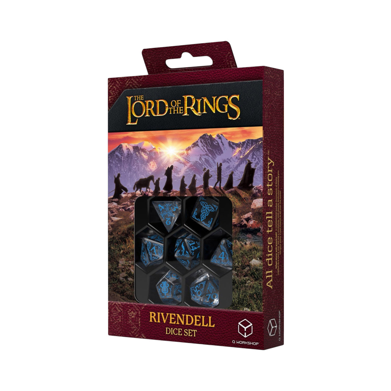 Productafbeelding De Heer der Ringen - Rivendell Water RPG Dobbelstenset 7-delig