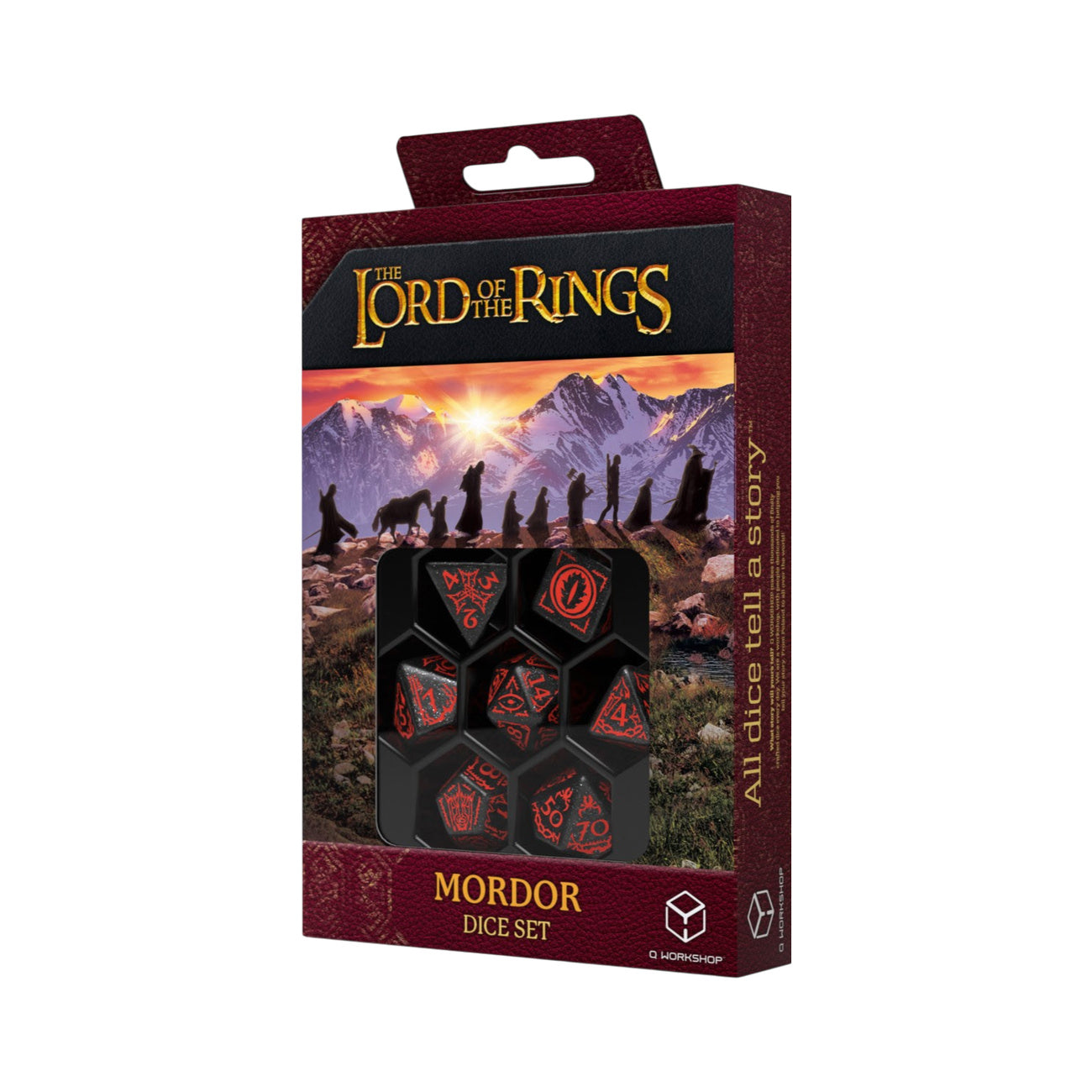 Productafbeelding In de Ban van de Ring - Mordor RPG dobbelsteenset (7-delig)