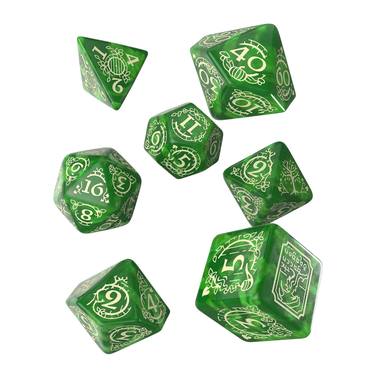 Productafbeelding In de Ban van de Ring - Shire RPG Dobbelsteenset 7-delig