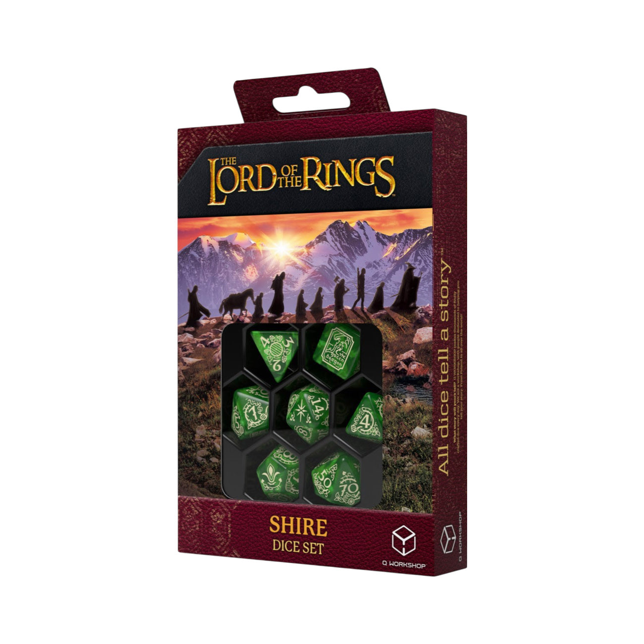 Productafbeelding In de Ban van de Ring - Shire RPG Dobbelsteenset 7-delig