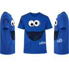 Productafbeelding Sesamstraat - Cookie Monster blauw T-shirt
