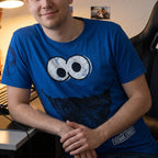 Productafbeelding Sesamstraat - Cookie Monster blauw T-shirt