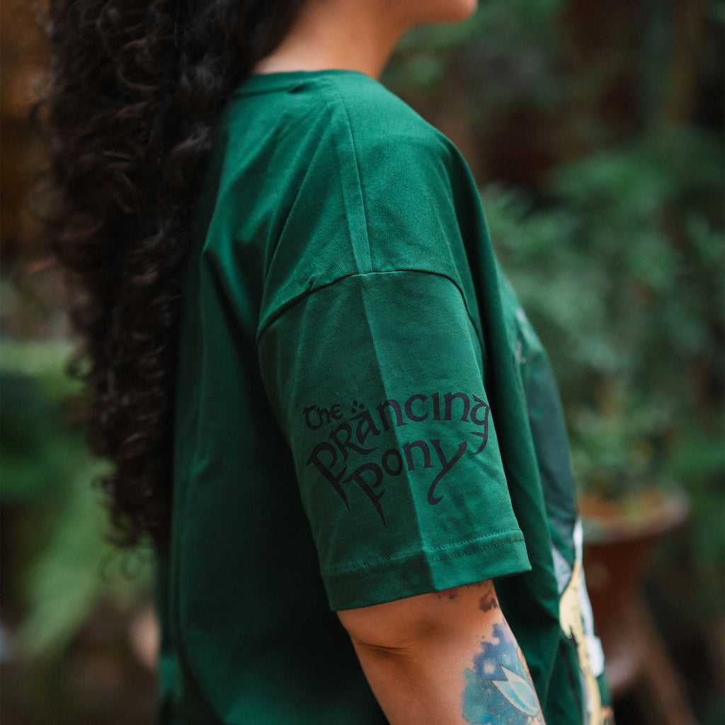 Productafbeelding In de Ban van de Ring - Het Groene Dwaallicht Logo T-shirt groen