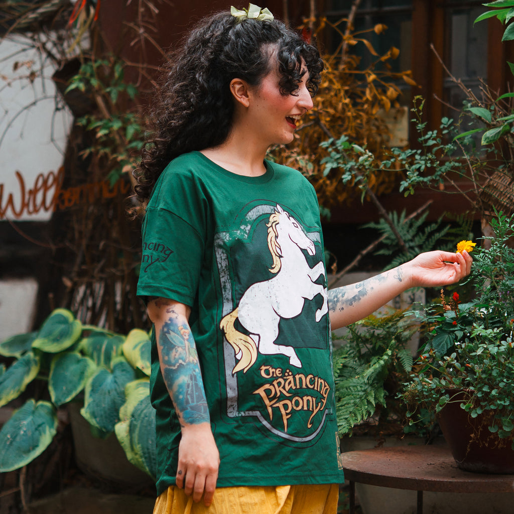 Productafbeelding In de Ban van de Ring - Het Groene Dwaallicht Logo T-shirt groen