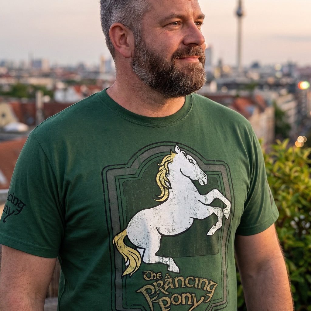 Productafbeelding In de Ban van de Ring - Het Groene Dwaallicht Logo T-shirt groen