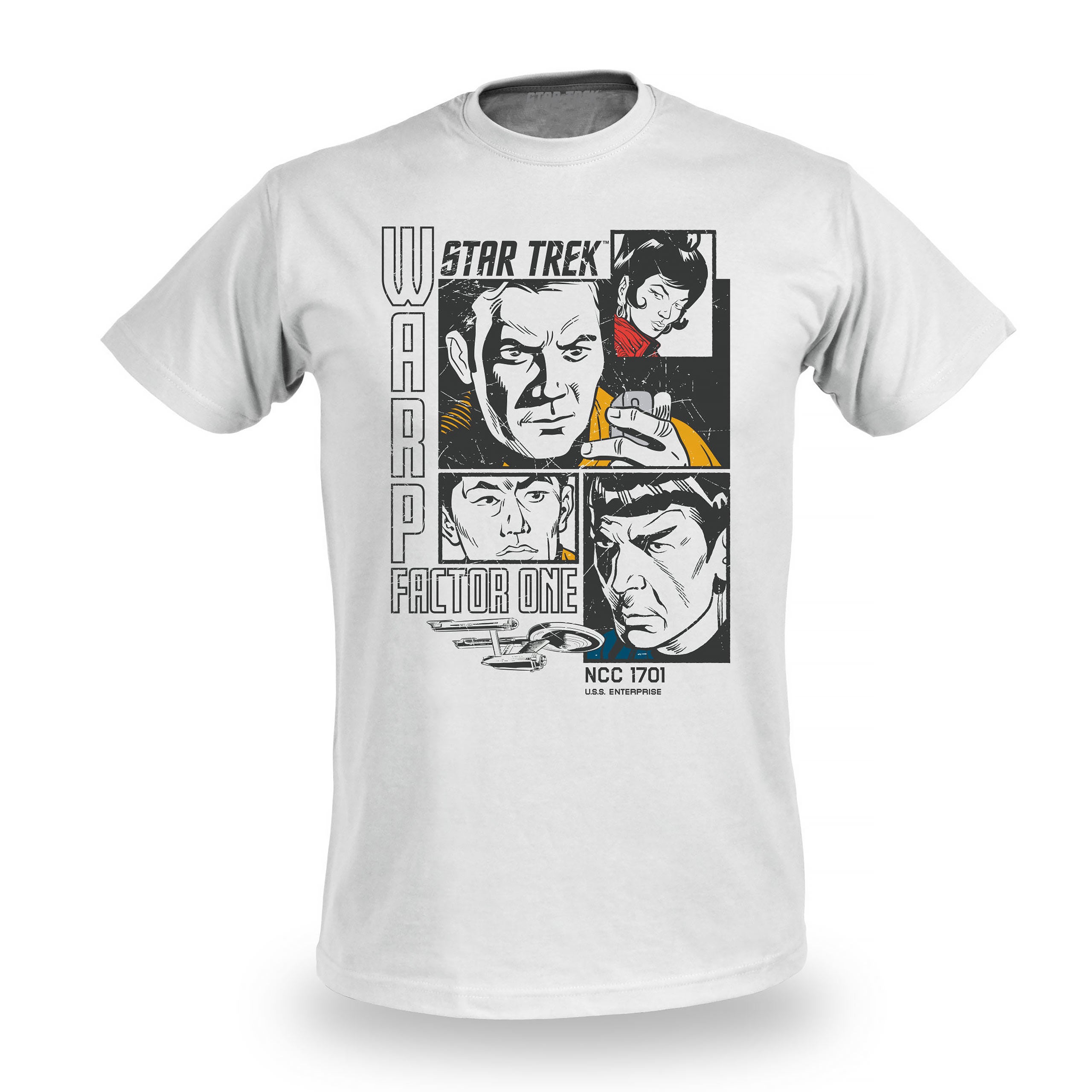Productafbeelding Star Trek - Warp 1 Retro T-shirt wit