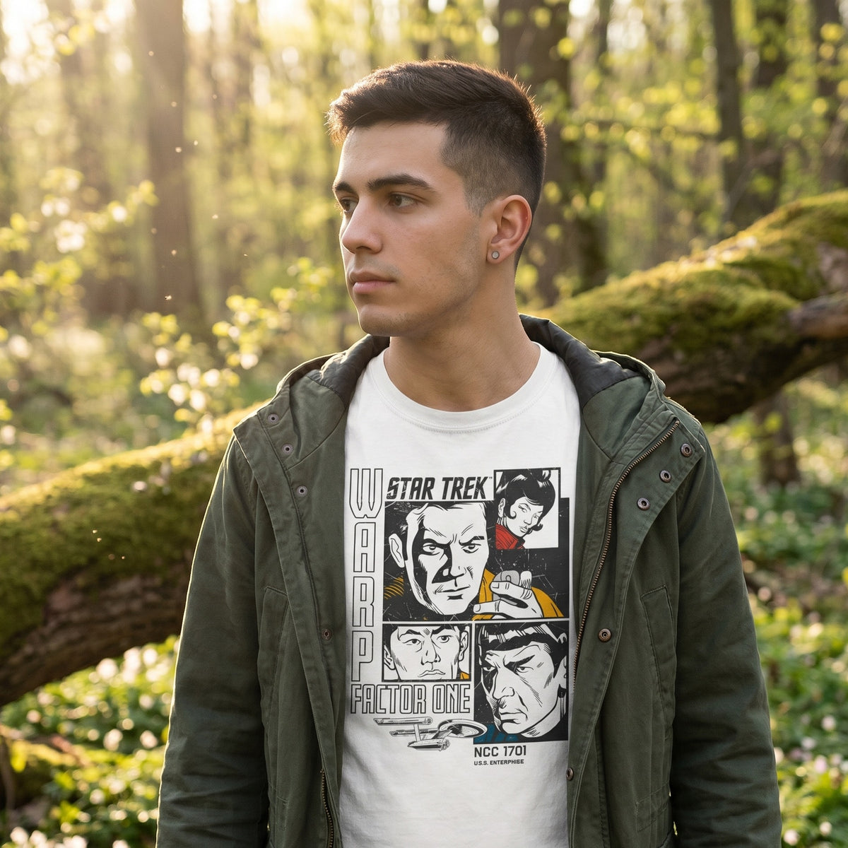 Product image Star Trek - Warp 1 Retro T-Shirt White