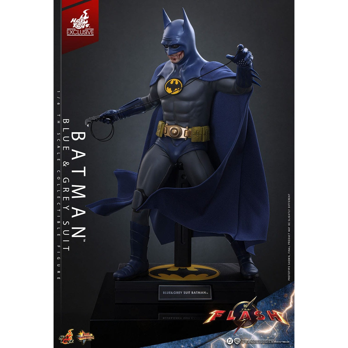 Productafbeelding The Flash - Batman Masterpiece Actiefiguur 1:6 Blauw & Grijs Pak Limited Edition