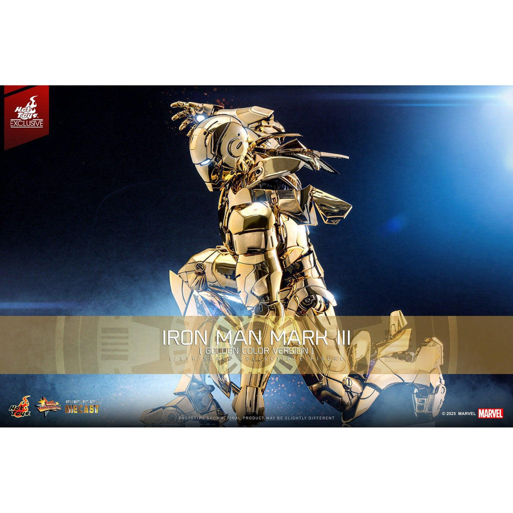 Productafbeelding Iron Man - Iron Mark III Masterpiece Actiefiguur 1:6 Gold Color Version Exclusief