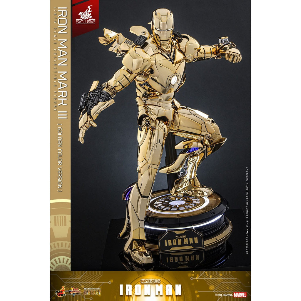 Productafbeelding Iron Man - Iron Mark III Masterpiece Actiefiguur 1:6 Gold Color Version Exclusief