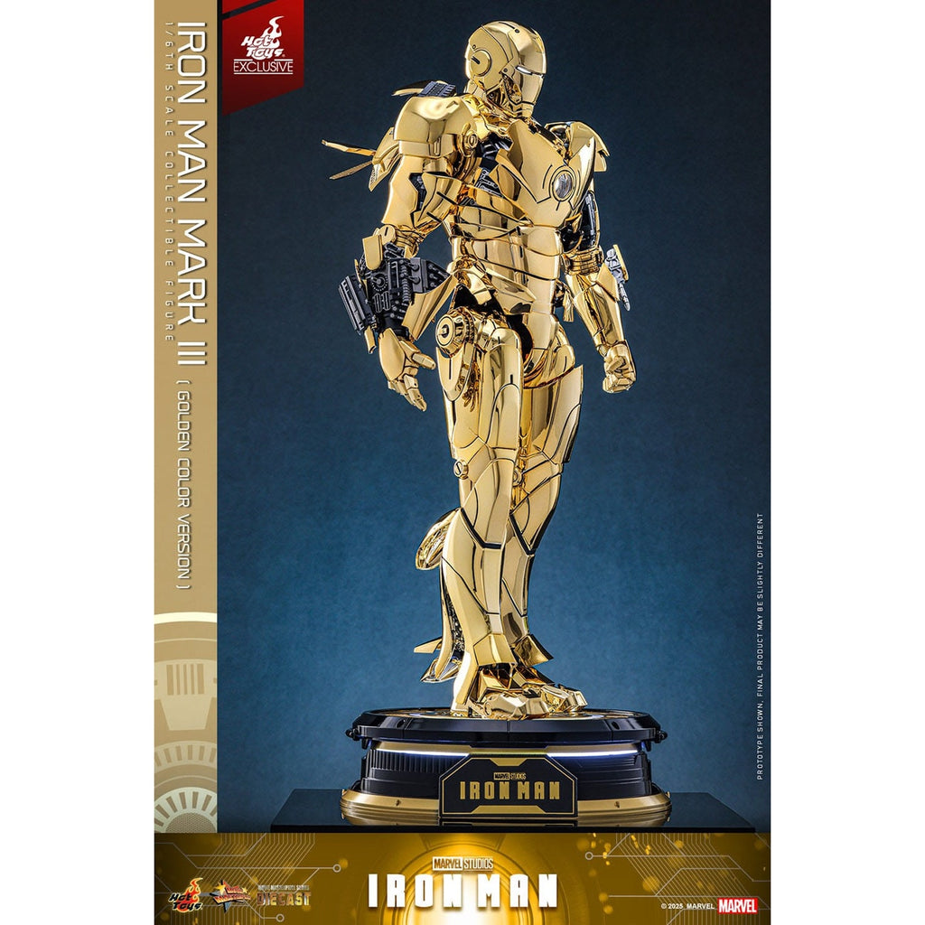 Productafbeelding Iron Man - Iron Mark III Masterpiece Actiefiguur 1:6 Gold Color Version Exclusief