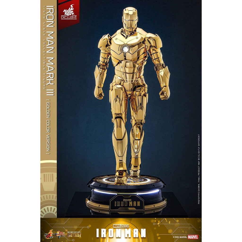 Productafbeelding Iron Man - Iron Mark III Masterpiece Actiefiguur 1:6 Gold Color Version Exclusief