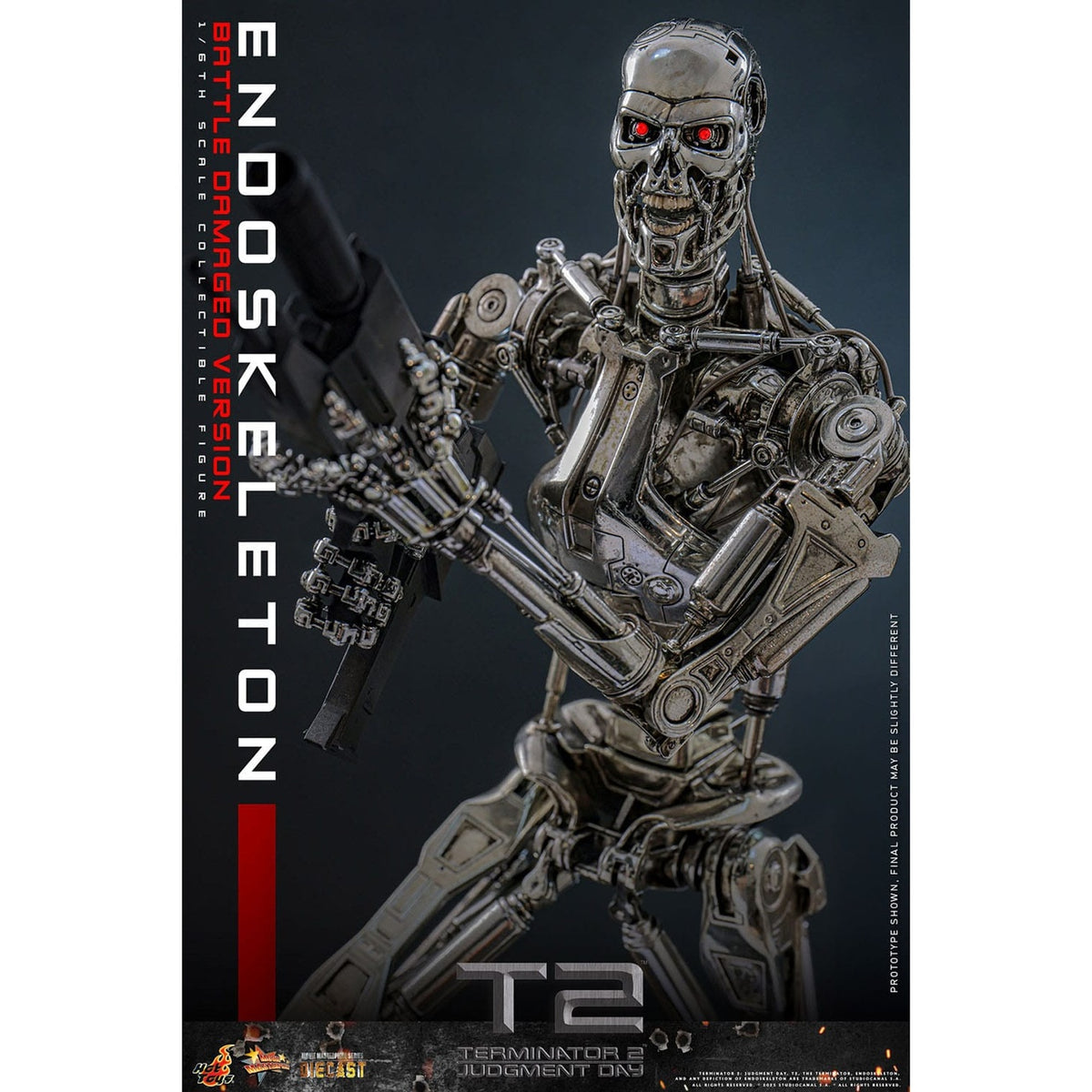 Productafbeelding Terminator – Endoskeleton Masterpiece Actiefiguur 1:6 Battle Damaged Version