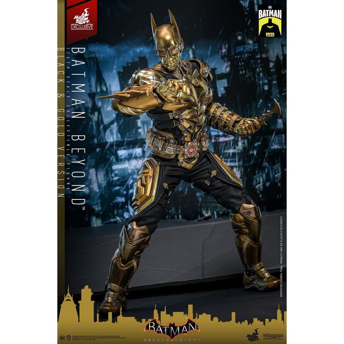 Productafbeelding Batman: Arkham Knight - Batman Beyond Masterpiece 1:6 Actiefiguur Zwart & Goud Versie