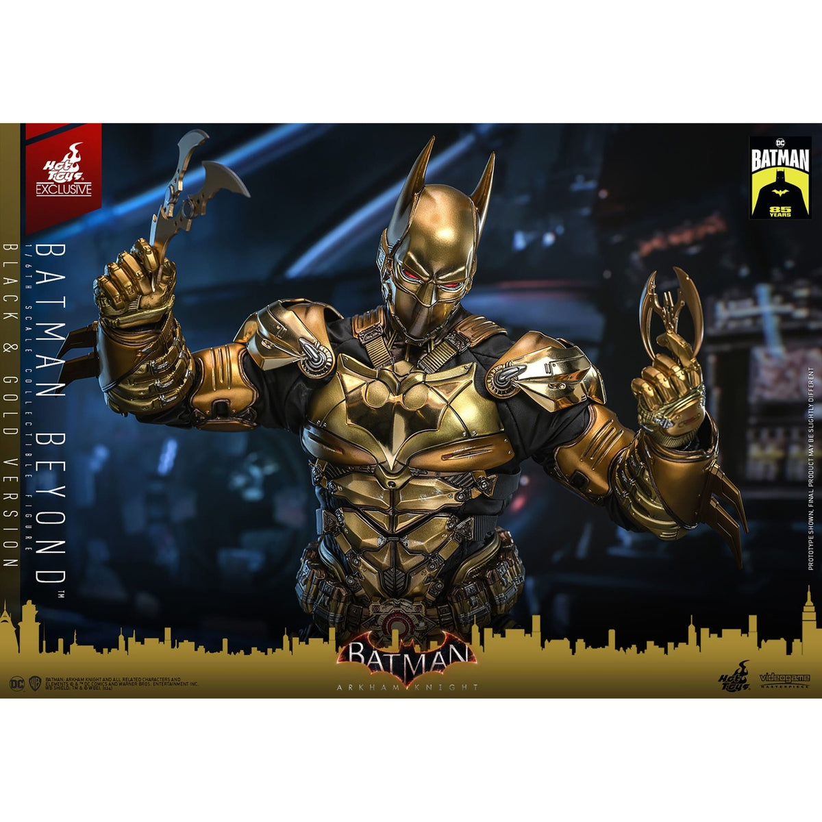 Productafbeelding Batman: Arkham Knight - Batman Beyond Masterpiece 1:6 Actiefiguur Zwart & Goud Versie