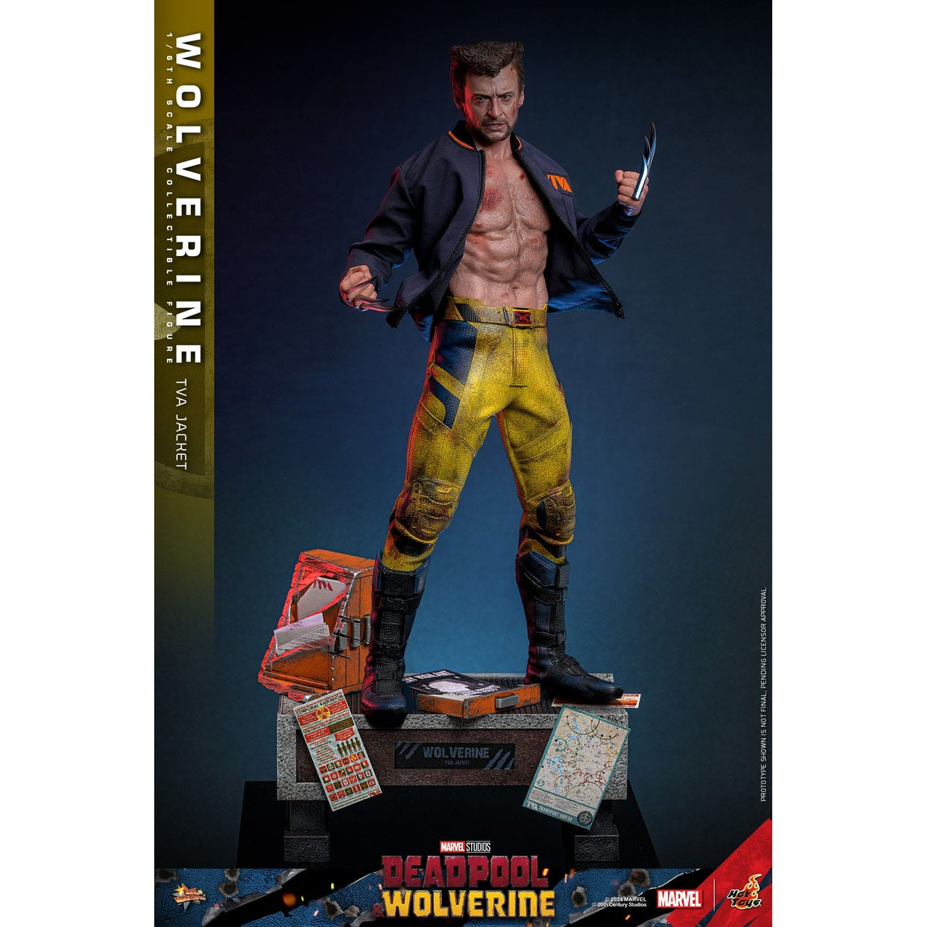Productafbeelding Wolverine Masterpiece Actiefiguur 1:6 TVA Jacket Version – Deadpool & Wolverine