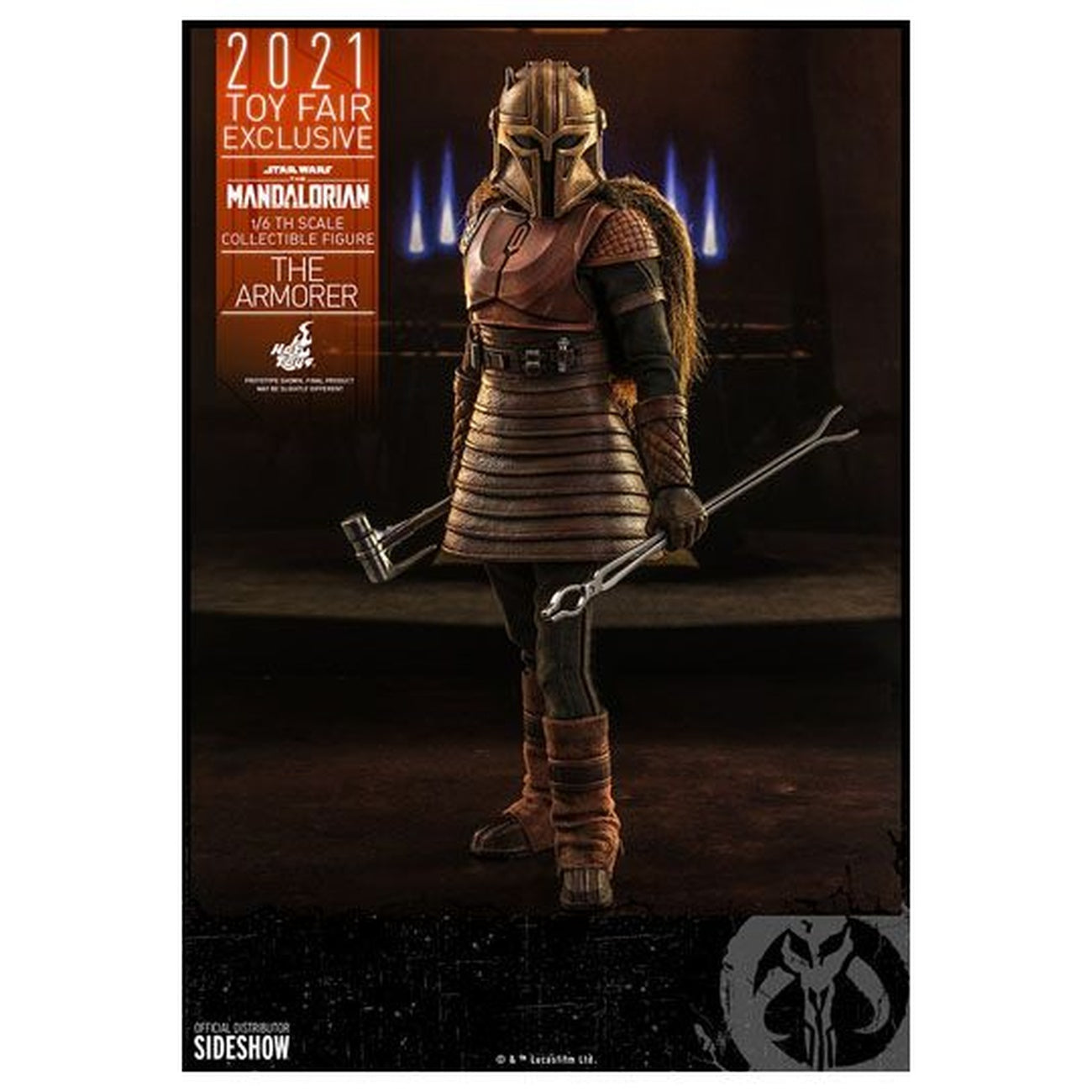 Productafbeelding Star Wars The Mandalorian - The Armorer Actiefiguur 1:6 Toy Fair Exclusive 2021