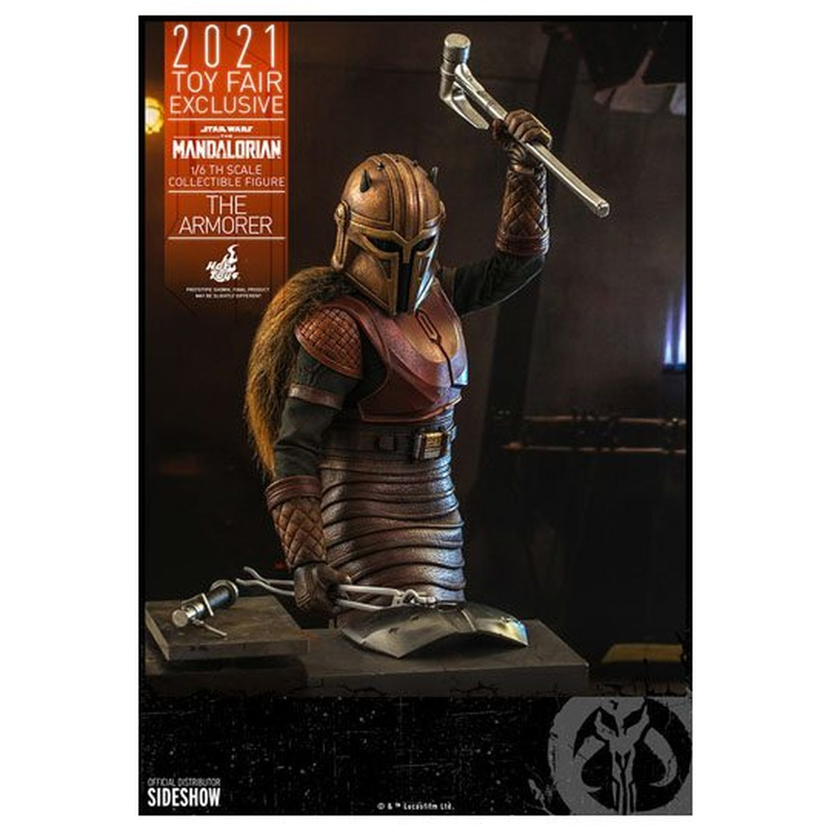 Productafbeelding Star Wars The Mandalorian - The Armorer Actiefiguur 1:6 Toy Fair Exclusive 2021