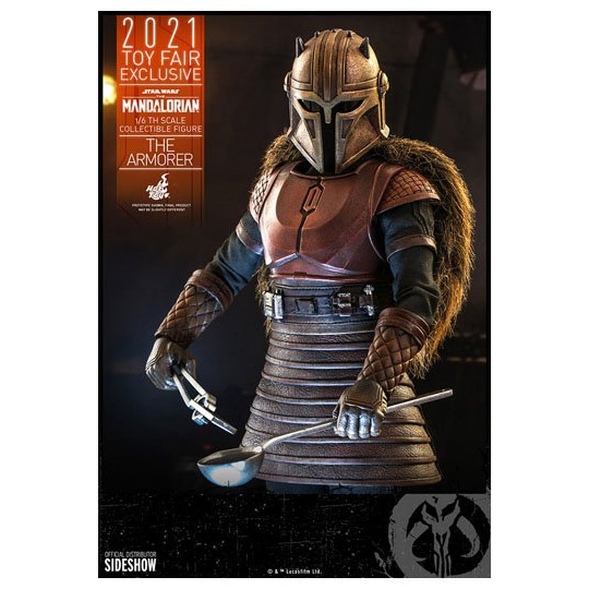 Productafbeelding Star Wars The Mandalorian - The Armorer Actiefiguur 1:6 Toy Fair Exclusive 2021