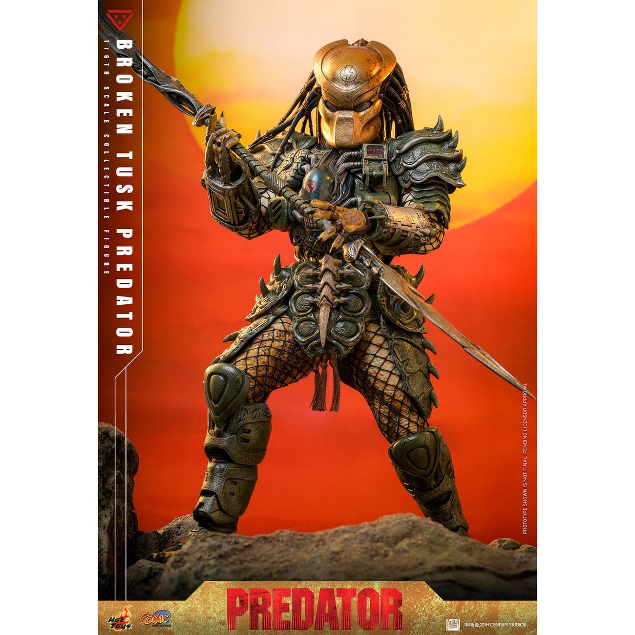 Productafbeelding Alien vs. Predator - Broken Tusk Predator Masterpiece 1:6 Actiefiguur