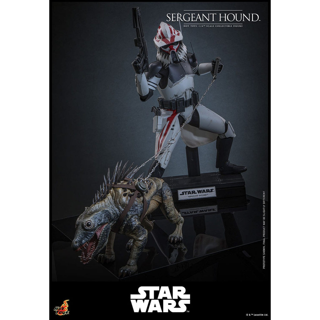 Productafbeelding Star Wars: The Clone Wars - Sergeant Hound Actiefiguur 1:6