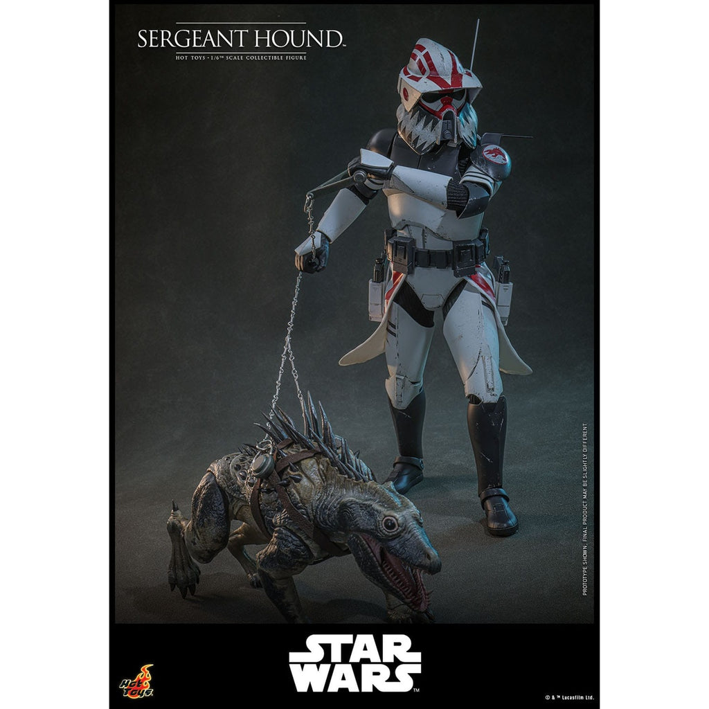 Productafbeelding Star Wars: The Clone Wars - Sergeant Hound Actiefiguur 1:6