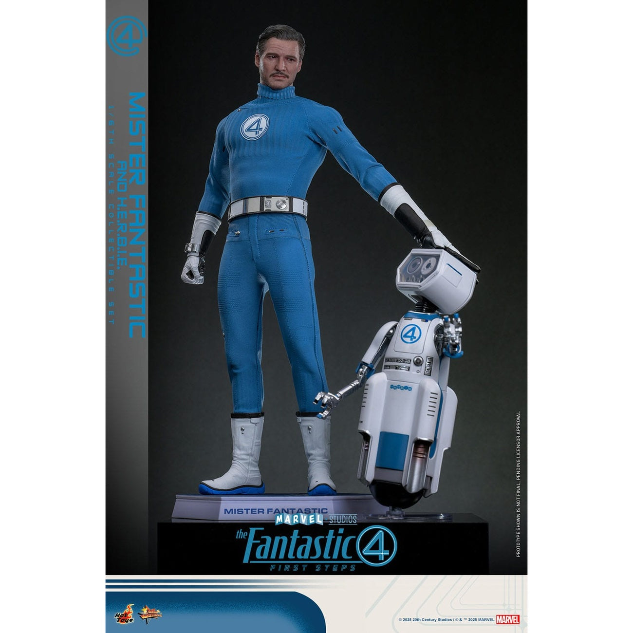 Productafbeelding The Fantastic Four - Mister Fantastic & H.E.R.B.I.E. Masterpiece actieguren set 1:6