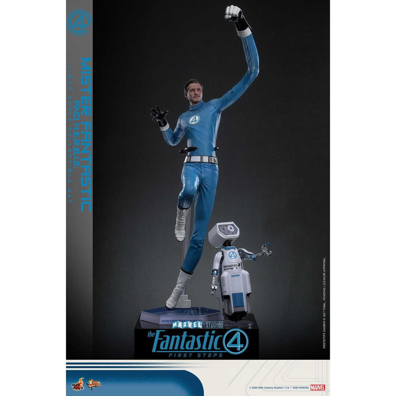 Productafbeelding The Fantastic Four - Mister Fantastic & H.E.R.B.I.E. Masterpiece actieguren set 1:6